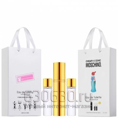 Travel Pheromon Moschino ''I Love Love Eau De Toilette" 3x15 ml