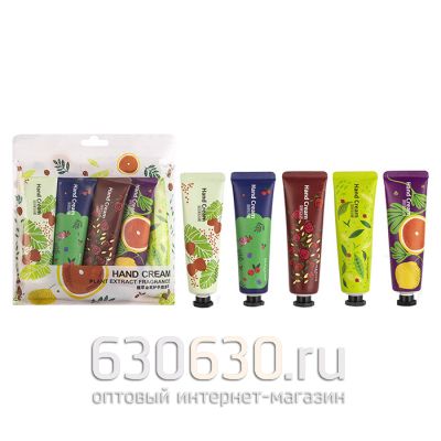 Набор увлажняющих кремов для рук 5 in 1"Plant Fragrance Hand Cream" 5 x 30g