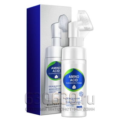 Мусс-пенка Bioaqua "Amino Acid Cleansing Foam"(со щеткой) 150 ml