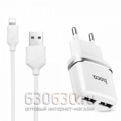 Сетевое зарядное устройство Hoco C12 (Phone) 2 USB 2.4A 