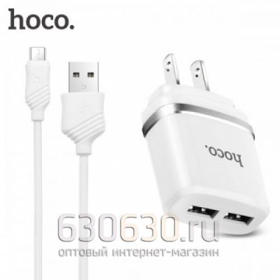 Сетевое зарядное устройство Hoco C12 micro (2USB) 