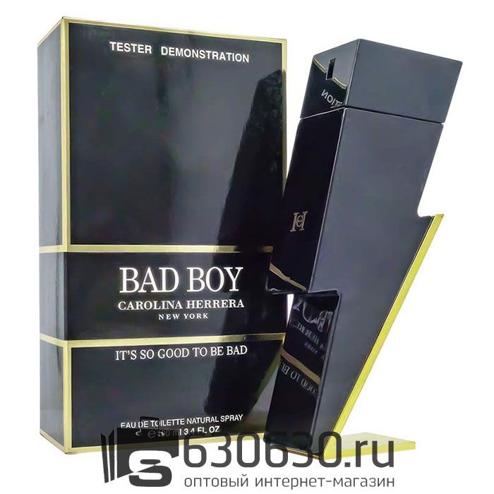 ТЕСТЕР Carolina Herrera "Bad Boy" черная коробка 100 ml (Евро)