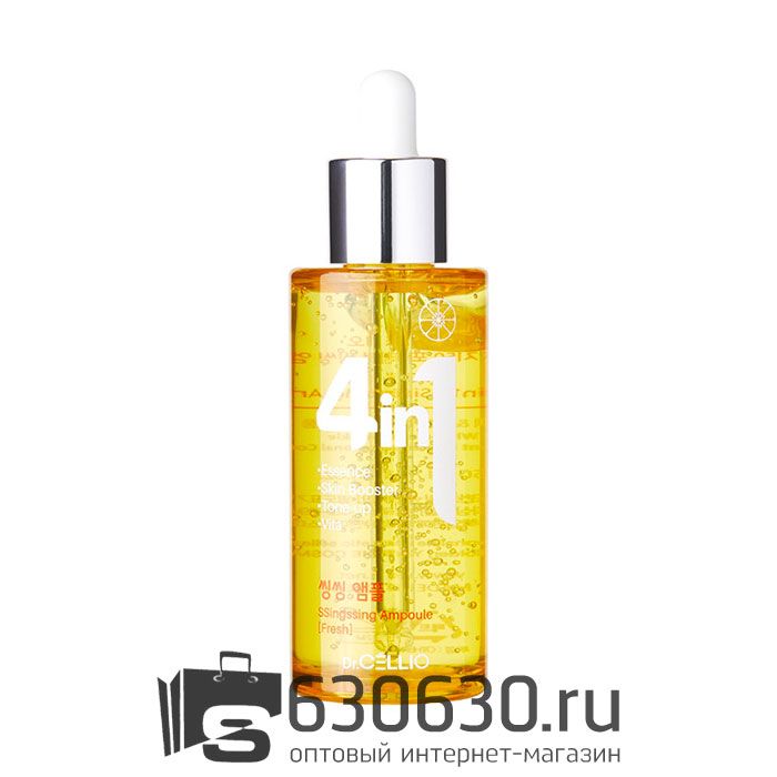 Сыворотка для лица витаминная 4в1 Dr. CELLIO "4 In 1 Ssingssing Ampoule Fresh" 50 ml