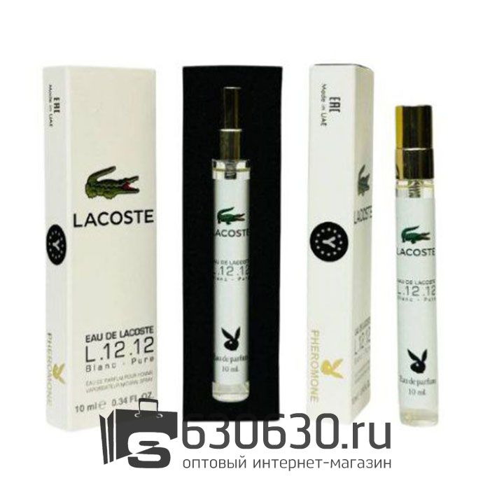 Мини-парфюм Lacoste "Eau De Lacoste L.12.12 Blanc-Pure" 10 ml PHEROMON