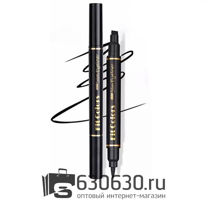 Двухсторонняя подводка для глаз со штампом Fit Colors "Slim Eyeliner"