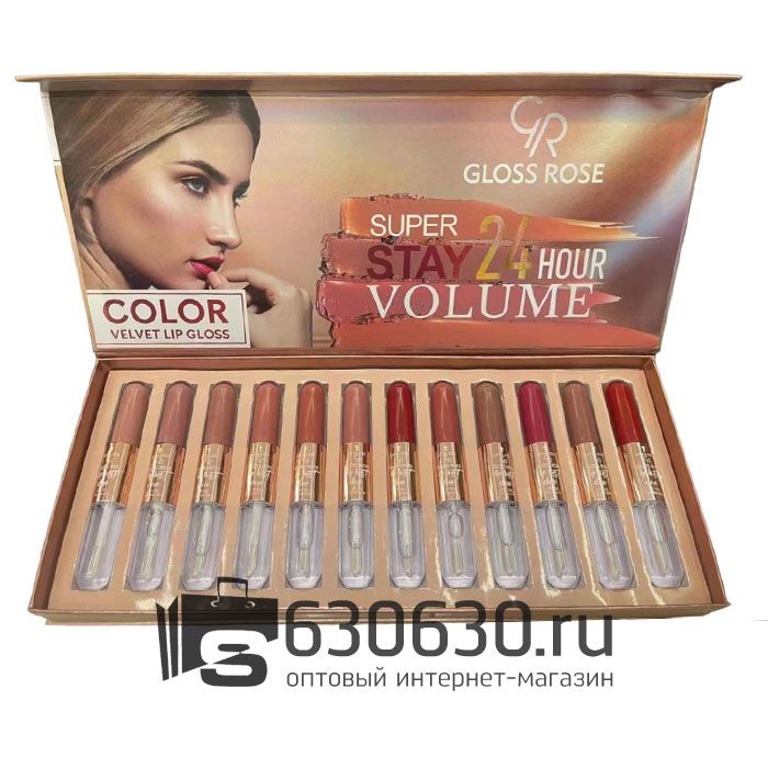 Набор блесков-помад GLOSS ROSE 1уп.*12шт.