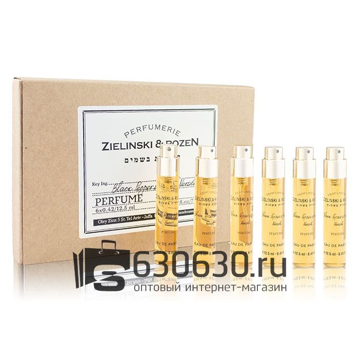 Парфюмерный набор Zielinski & Rozen "Black Pepper & Amber, Neroli" 6 x 12.5 ml