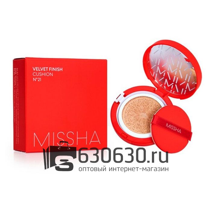 Тональный крем кушон с матовым финишем Missha "Velvet Finish Cushion SPF50+/PA+++"