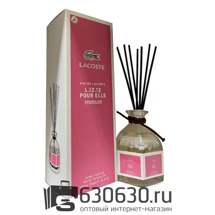 Аромадиффузор с палочками Lacoste "Eau De Lacoste L.12.12 Pour Elle Sparkling" 100 ml