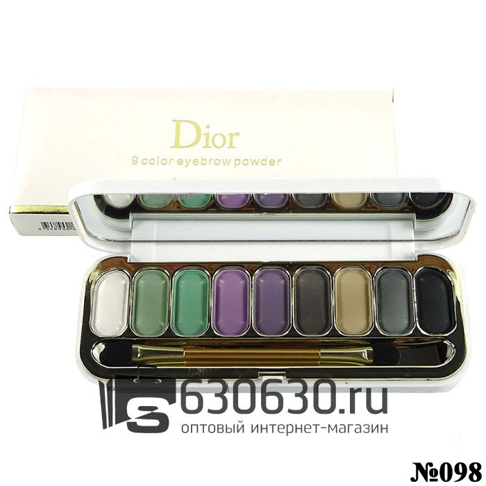 Тени для век Christian Dior "9 Color Eyebrow Powder" 1шт.