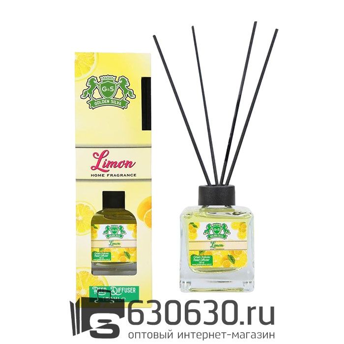 Аромадиффузор с палочками для дома Golden Silva "Limon" 150 ml