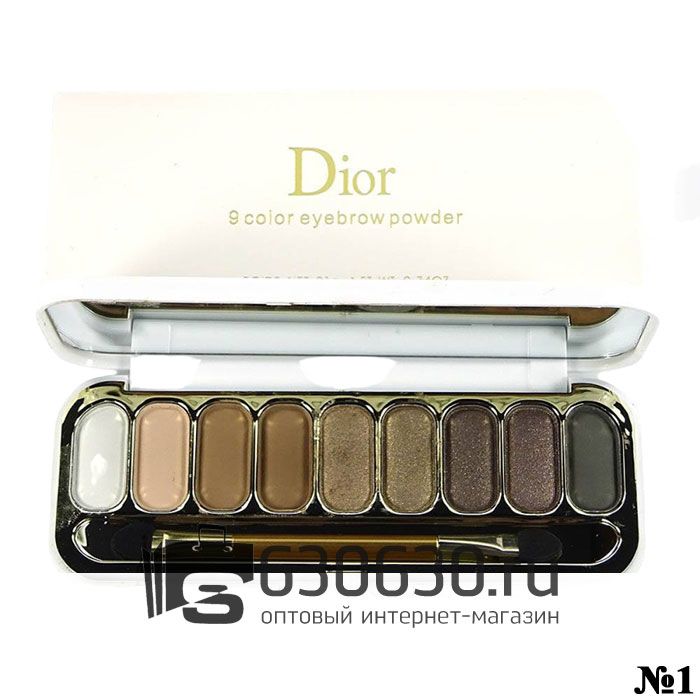 Тени для век Christian Dior "9 Color Eyebrow Powder" 1шт.