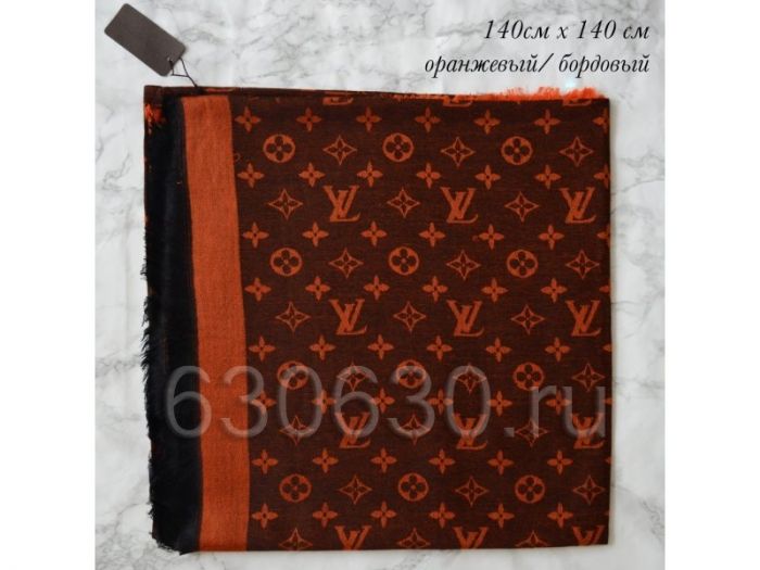 Платок Louis Vuitton (Оранжевый/бордовый)