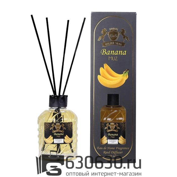 Аромадиффузор с палочками для дома Golden Silva "Banana Muz" 150 ml