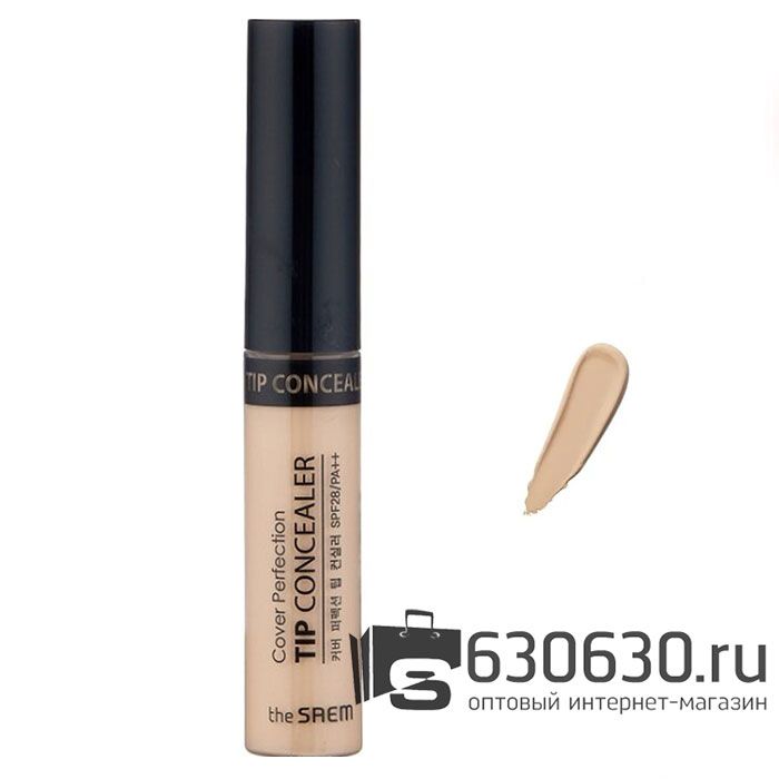 Консилер для маскировки недостатков кожи The SAEM "Cover Perfection Tip Concealer" (цвета в ассортименте)