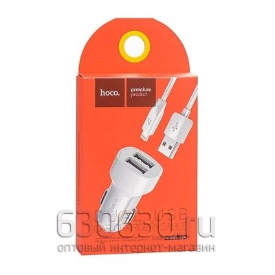 Автомобильное зарядное устройство Hoco Z2A (2USB+ip) 