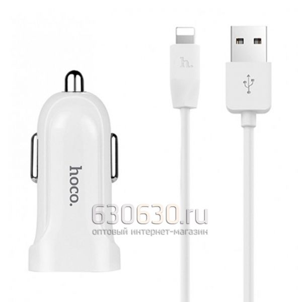 Автомобильное зарядное устройство Hoco Z2A (2USB+ip) 