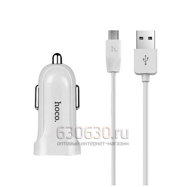 Автомобильное зарядное устройство Hoco Z2A (2USB+micro) 