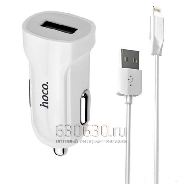 Автомобильное зарядное устройство Hoco Z2 (1USB+ip) 