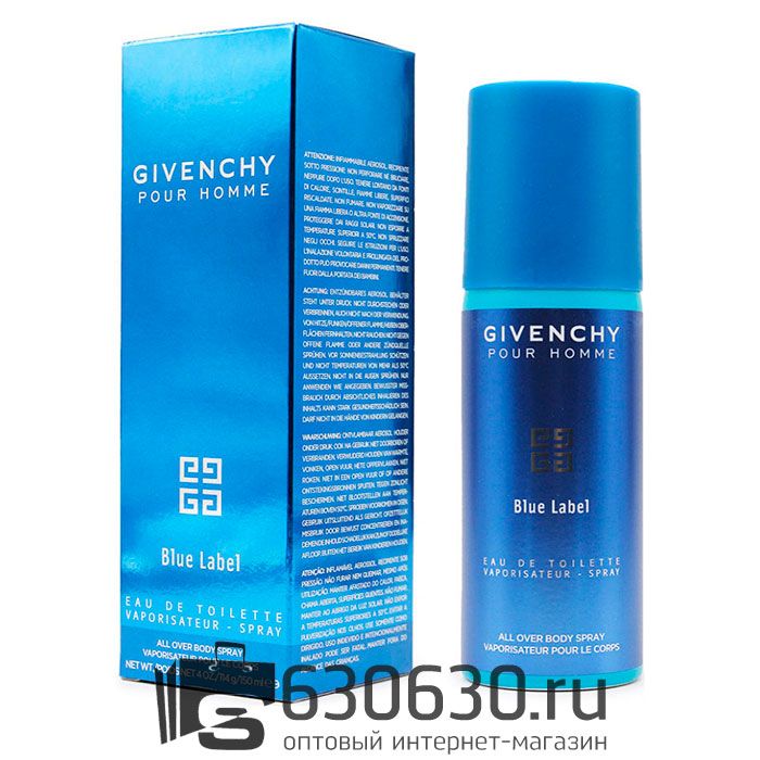 Парфюмированный Дезодорант Givenchy "Blue Label Pour Homme NEW" 150 ml