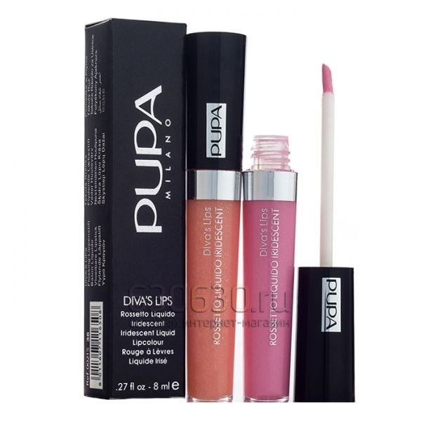 Блеск для губ Pupa Milano "Diva's Lips" 12 in 8 ml