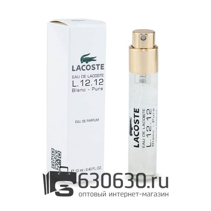 Мини-парфюм Lacoste "Eau De Lacoste L.12.12 Blanc-Pure" 12 ml