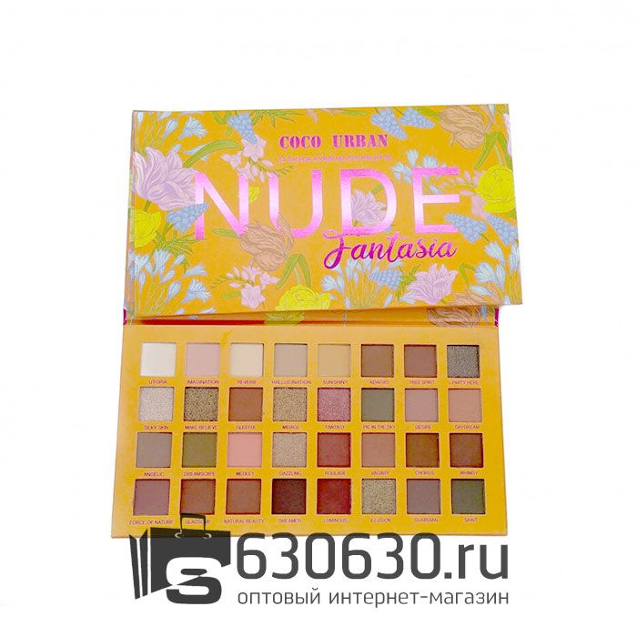 Палетка теней Coco Urban "Nude Fantasia 32 Shade Eyeshadow Palette" 32 оттенка