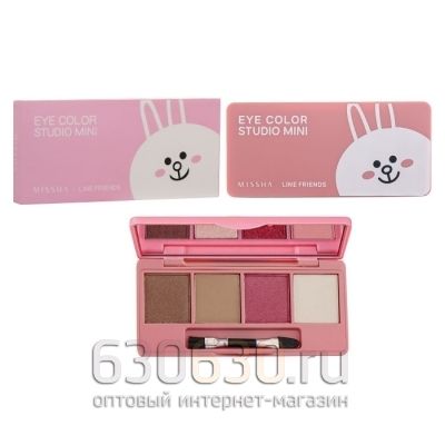 Тени для век Missha Line Friends " Eye Color Studio Mini " (зайчик)