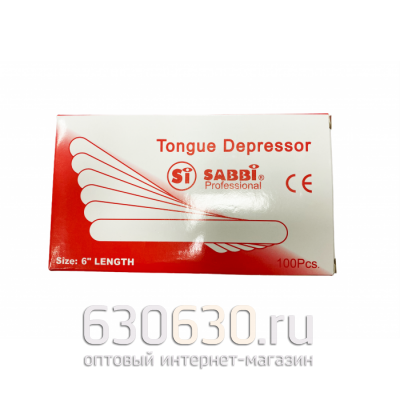 Шпатель деревянный Tongue Depressor для нанесения воска 100 шт/уп