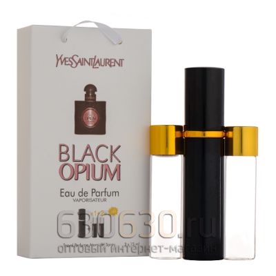 Travel Pheromon Yves Saint Laurent "Black Opium Eau De Parfum" 3x15 ml