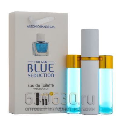 Travel Pheromon Antonio Banderas "Blue Seduction For Men Eau De Toilette" 3x15 ml