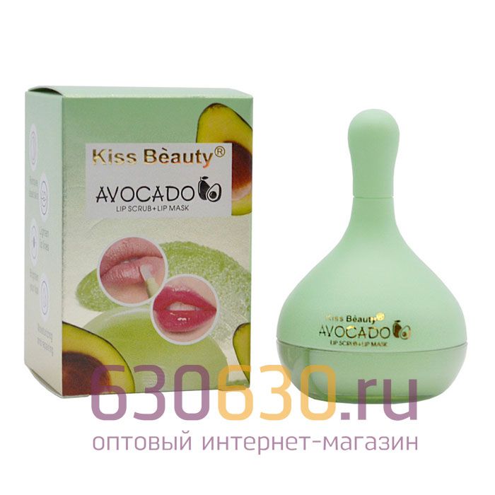 Скраб-маска для губ с экстрактом Авокадо Kiss Beauty "Avocado"