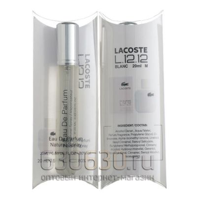 Lacoste "Eau De Lacoste L.12.12 Blanc" 20 ml