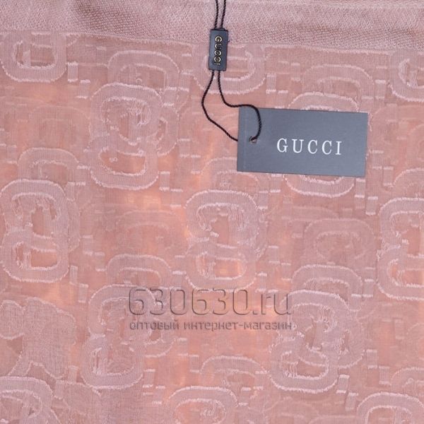  Летний палантин Gucci (светло-персиковый)