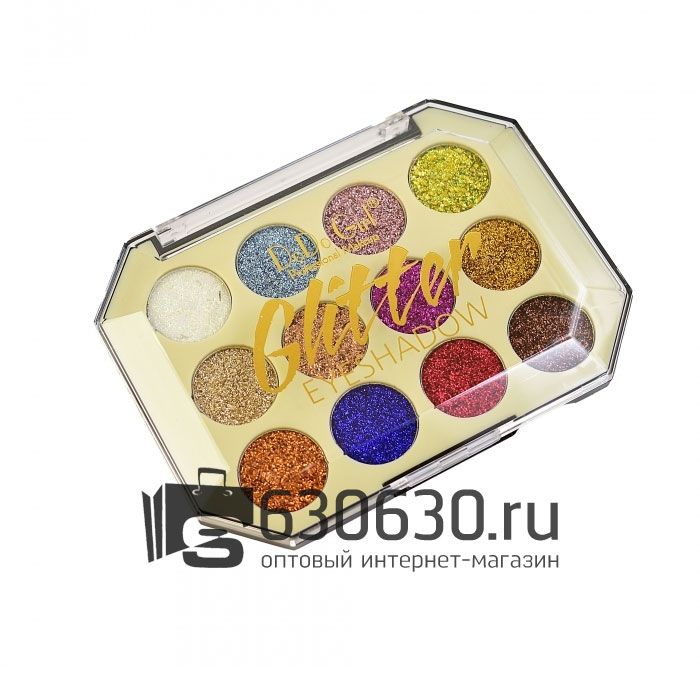 Тени для век DoDo Girl "Glitter Eyeshadow" 12 оттенков