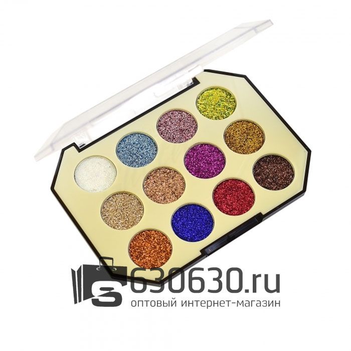 Тени для век DoDo Girl "Glitter Eyeshadow" 12 оттенков