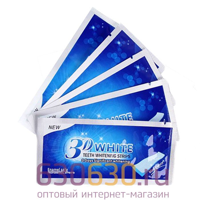 Отбеливающие Полоски Для Зубов 3D White Teeth Whitening Strips (5 шт)