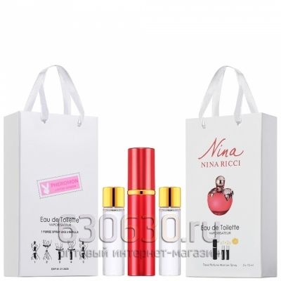 Travel Pheromon Nina Ricci "Nina Eau De Toilette" 3x15 ml