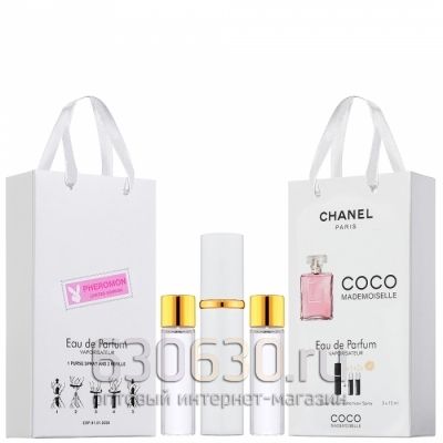 Travel Pheromon Chanel "Coco Mademoiselle Eua De Parfum" 3x15 ml