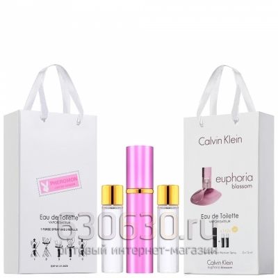 Travel Pheromon Calvin Klein "Euphoria Blossom Eau De Toilette" 3x15 ml