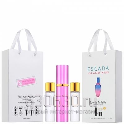 Travel Pheromon Escada "Island Kiss Eau De Toilette" 3x15 ml