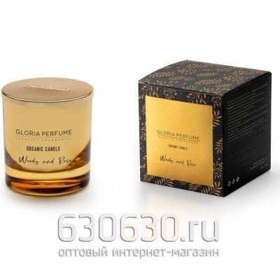 Ароматическая свеча для дома Gloria Perfume "Woody And Rose" 220 g