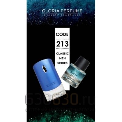 Gloria perfume "Blue De Label № 213" 55 ml