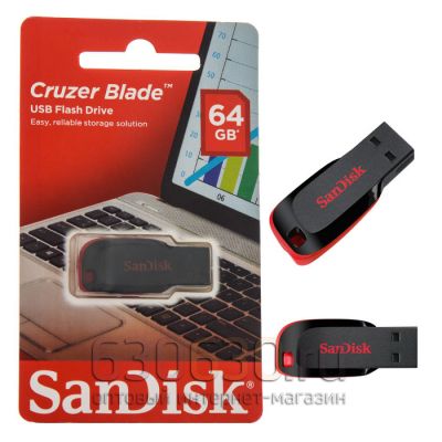 Флешка SanDisk Cruzer Blade USB Flash Drive 64GB