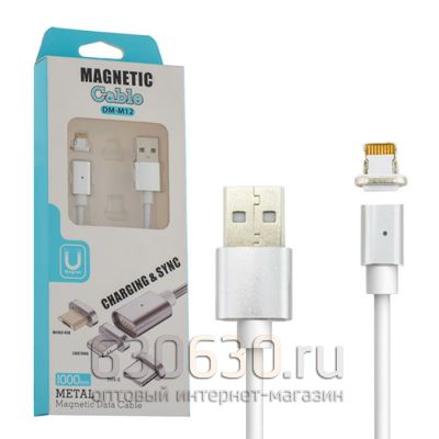 Кабели Magnetic Cable DM-M12 Metal USB (Apple) 1000mm 