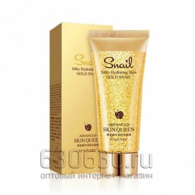 Гель-пенка с микрочастицами золота и секретом королевской улитки VENZEN Silky Hydrating Skin GOLD SNAIL 100g