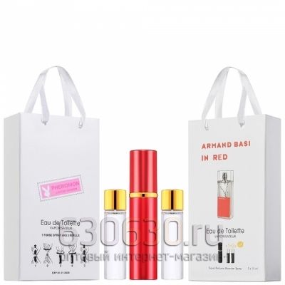 Travel Pheromon Armand Basi "In Red Eau De Toilette" 3x15 ml