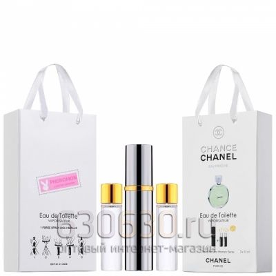 Travel Pheromon Chanel "Chance Eau Fraiche Eau De Toilette" 3x15 ml