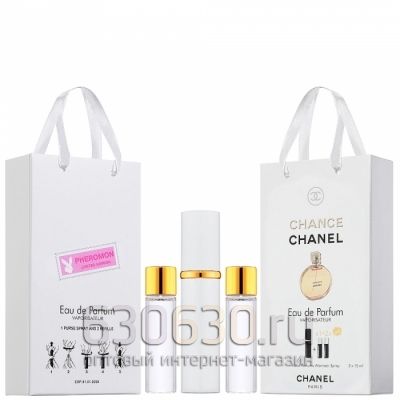 Travel Pheromon Chanel "Chance Eau De Parfum" 3x15 ml