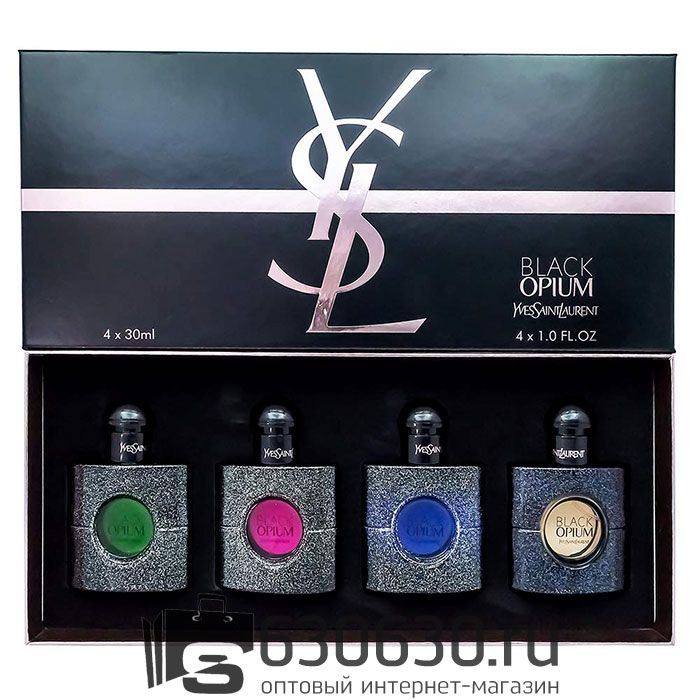 Парфюмерный набор Yves Saint Laurent "Black Opium" 4*30ml